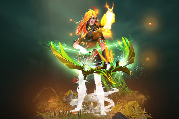 Windranger Arcana Style 2 (Orange Bird) And Full WR Immortal для Windranger